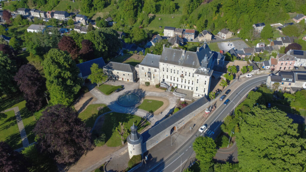 Château de Harzé : Vue aérienne